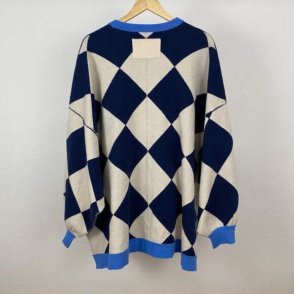 We The Free - Free People Manny Cardi - Navy Combo  - Medium - Picture 4 of 10